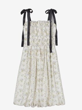 H&M x Brock Collection Floral Bubble Hem Dress